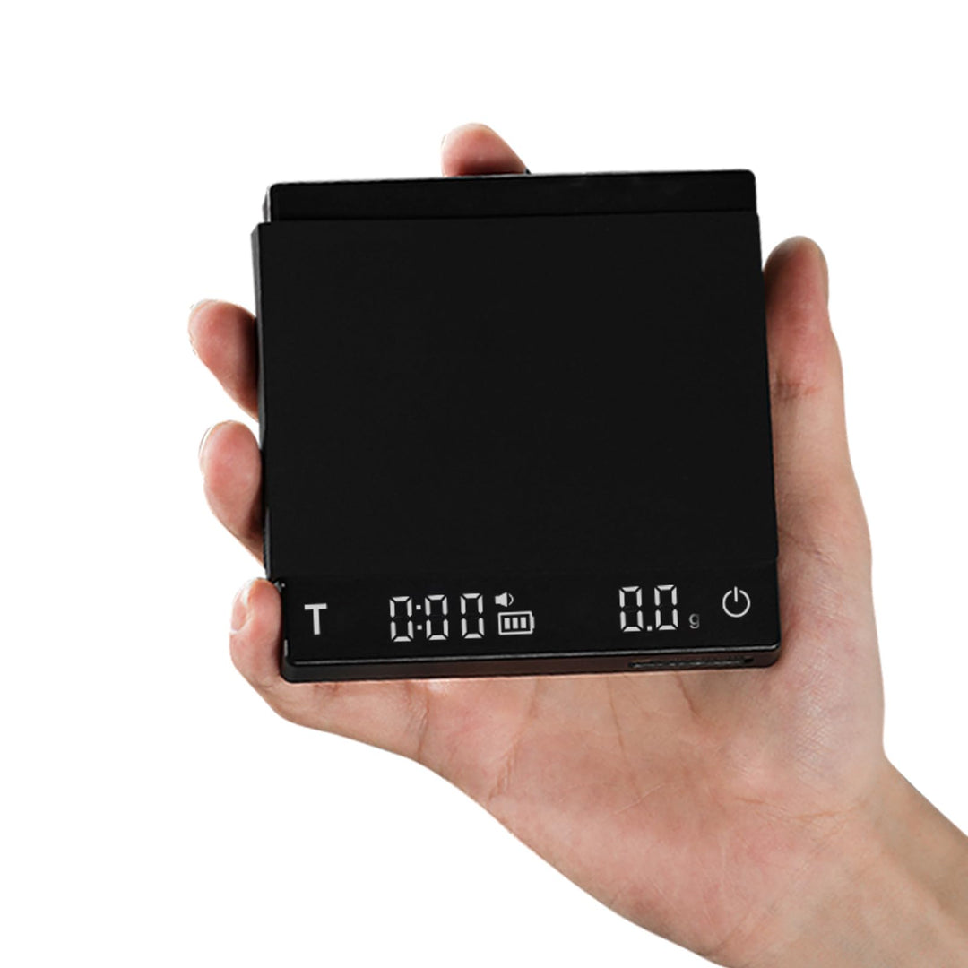 MHW-3BOMBER Mini Kaffewaage mit Timer, Wiederaufladbare Espresso Waage mit Schwerkraftsensor, 2kg/0,