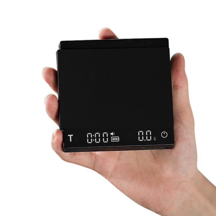MHW-3BOMBER Mini Kaffewaage mit Timer, Wiederaufladbare Espresso Waage mit Schwerkraftsensor, 2kg/0,