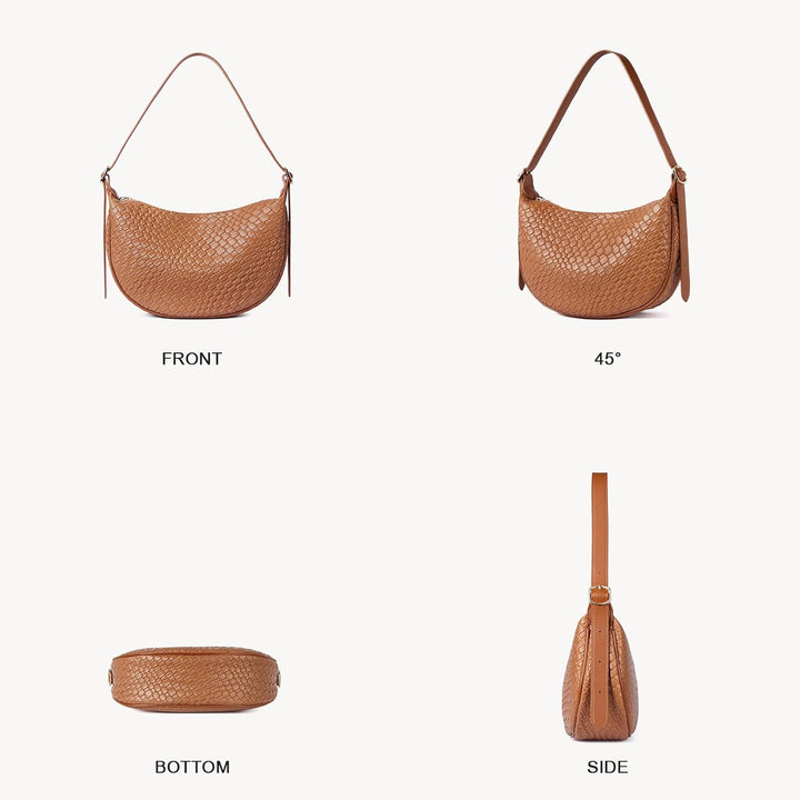 BOSTANTEN Damen Handtaschen Klein,Geflochtene Taschen Umhängetasche Damen Crossbody Bag Schultertasc