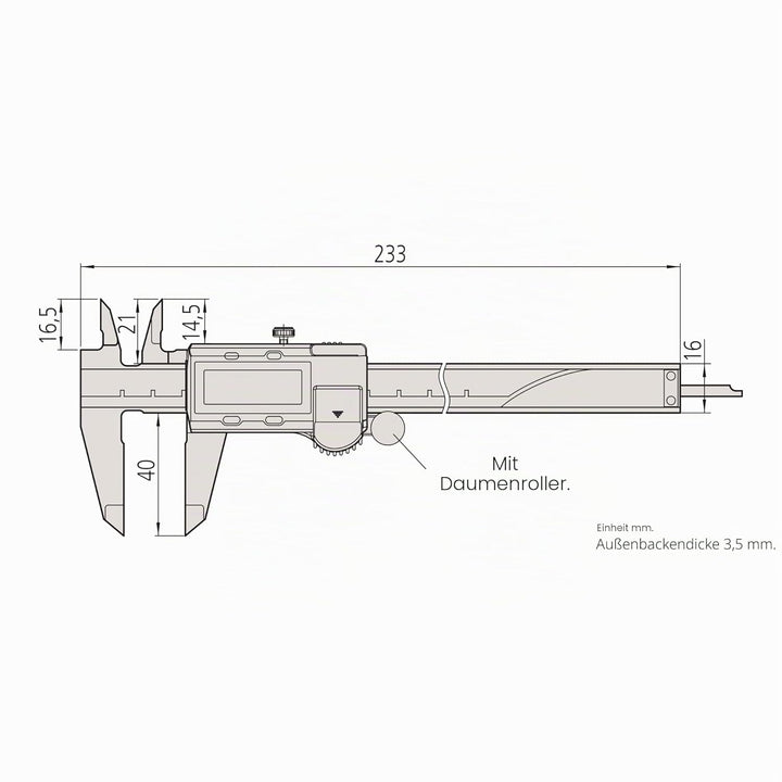 Mitutoyo 500–196–30 Absolute AOS Digimatic Digitaler Elektronischer Messschieber 150 mm