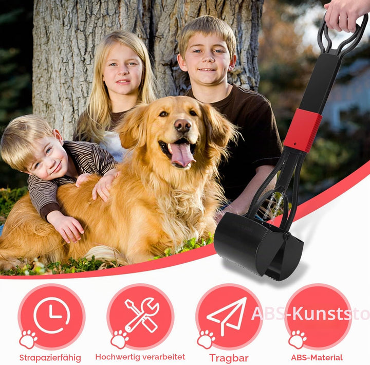 Nobleza Pooper Scooper Faltbar Hundekotschaufel mit Einfach Nutzbarem Hebel und Hochdruck Feder Hund