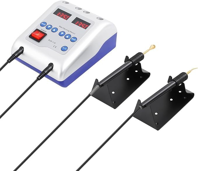 50W Digital Elektrisch Waxer Maschine, Tischplatte Doppelstifte Wachsmesser Lab Electric Waxer Carvi