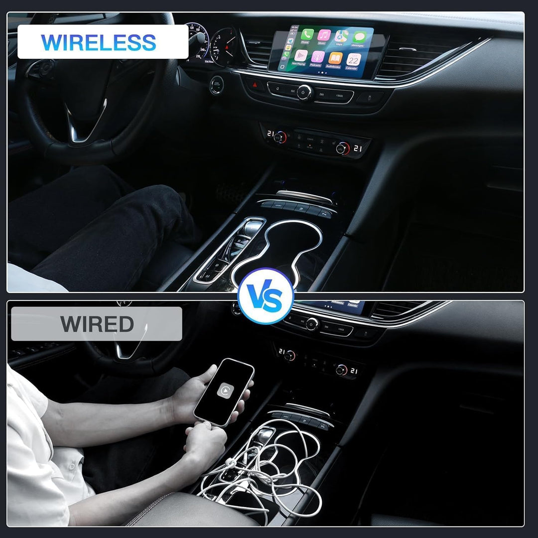 CARabc Wireless CarPlay Adapter,Umstellung von kabelgebundenem auf drahtloses CarPlay,Plug and Play,