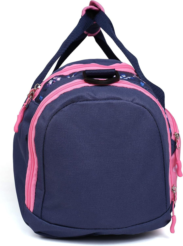Sporttasche mit süssem Hirsch Motiv für Jungen und Mädchen Blau/Rosa, Blau/Rosa