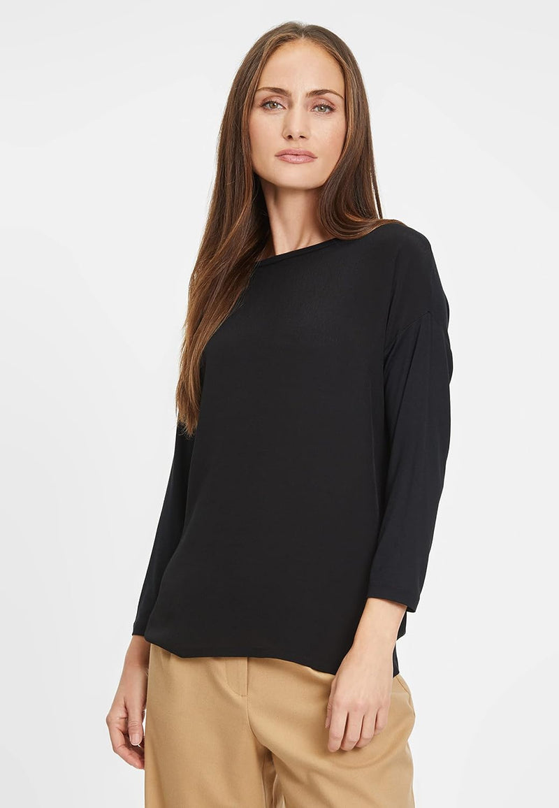 Tamaris Damen Burdur T-Shirt L Black Beauty, L Black Beauty