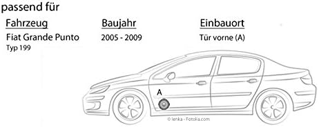 FIAT Grande Punto 199 Front - Lautsprecher Boxen Pioneer TS-G1720F - 16,5cm 2-Wege Koax Koaxiallauts