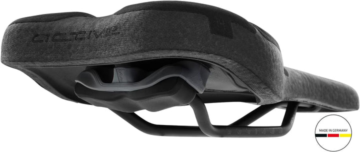 SQlab Unisex – Erwachsene GmbH Trekking Fahrradsattel 17 cm Schwarz, 17 cm Schwarz