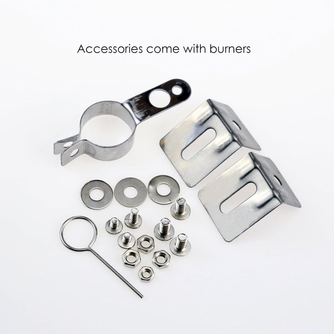 Denmay 31 bis 44CM Einstellbare Grillbrenner aus Edelstahl, Ersatzteile Crossover Rohr und 30 to 53C