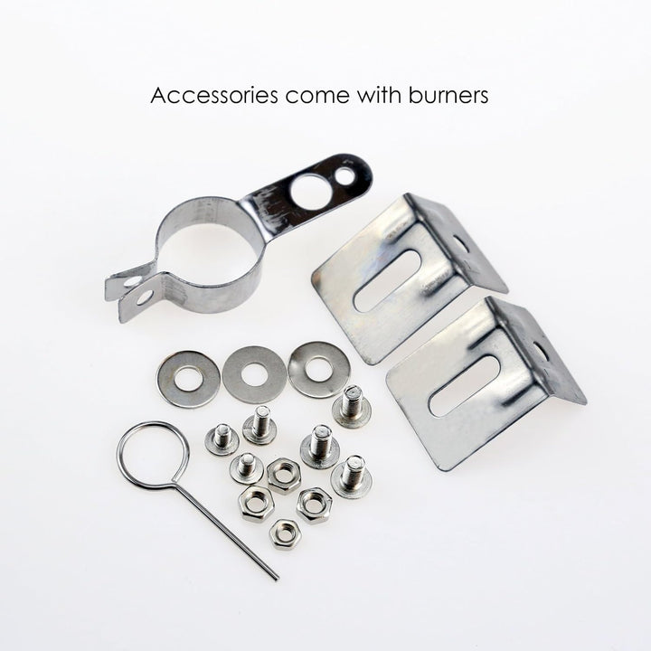 Denmay 31 bis 44CM Einstellbare Grillbrenner aus Edelstahl, Ersatzteile Crossover Rohr und 30 to 53C