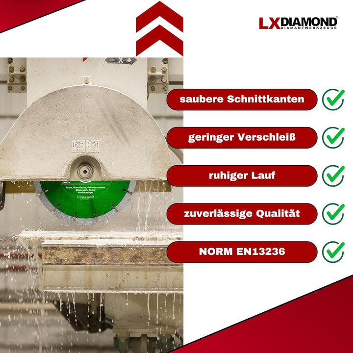 Diamant-Trennscheibe 250mm x 30,0mm - für Schneidetische, Brückensägen - Diamantscheibe zum Trennen