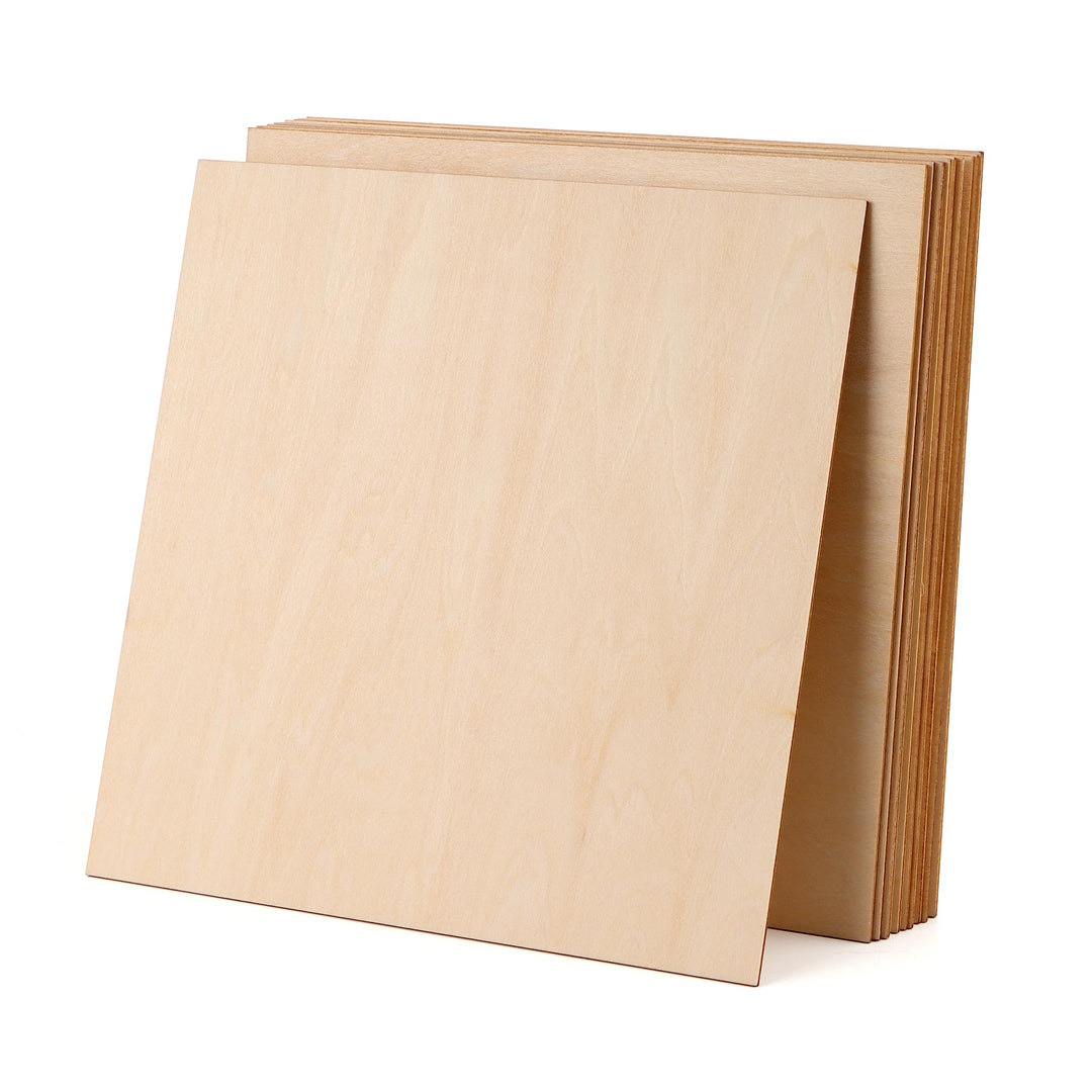 10 Stück Lindenholz, Bastel Holzplatte, Holzplatten Hobby Holz Sperrholz Platte für Laserprojekte, D