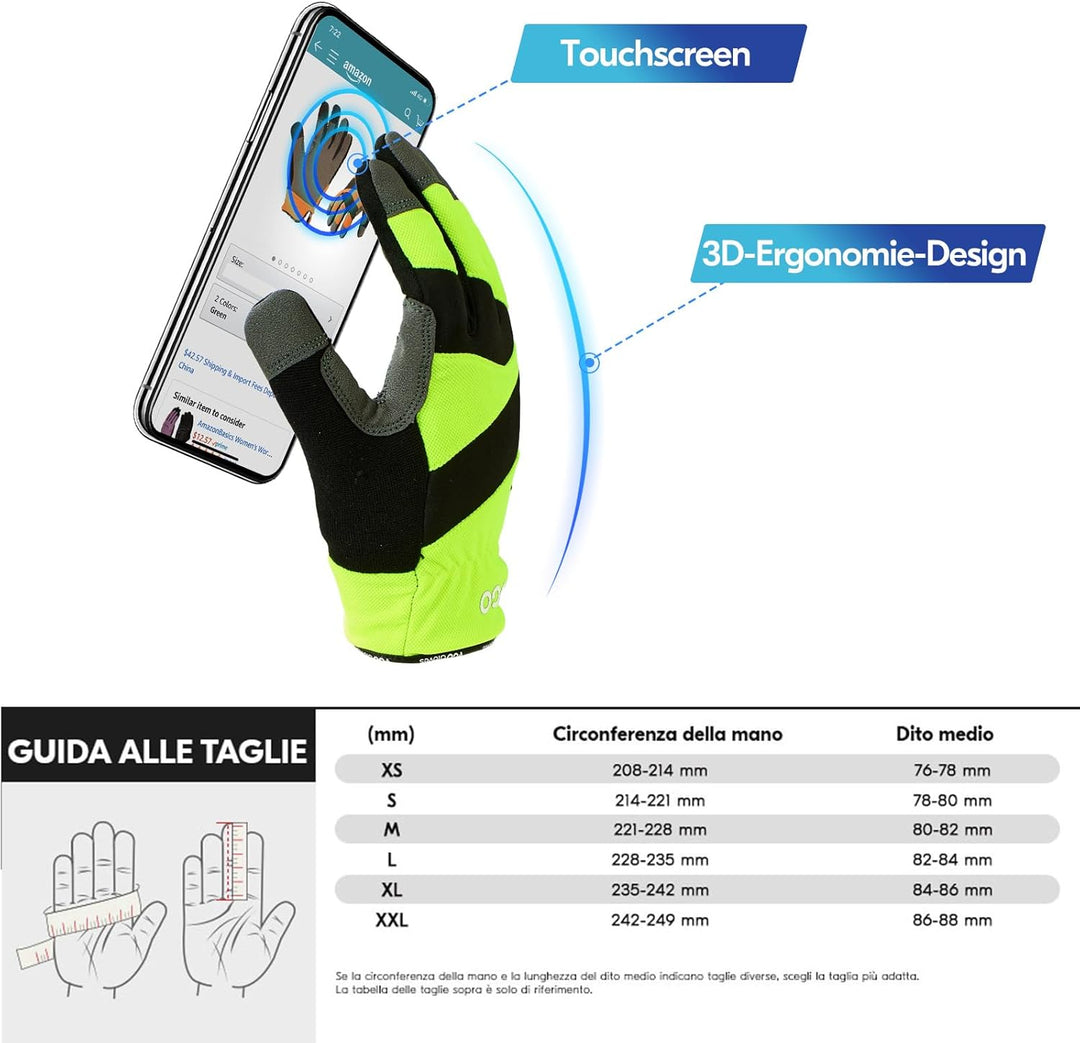 Vgo 1Paar 0℃/32°F Winter Rindsleder Arbeitshandschuhe, kaltes Wetter wasserdicht Sicherheit Arbeitsh