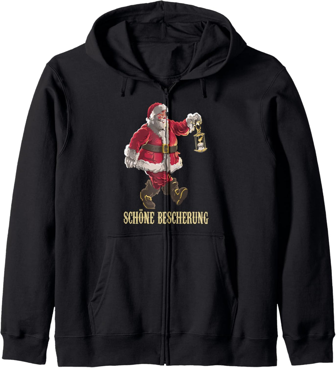 Frohe Weihnachten Schöne Bescherung, Weihnachtsmann Kapuzenjacke