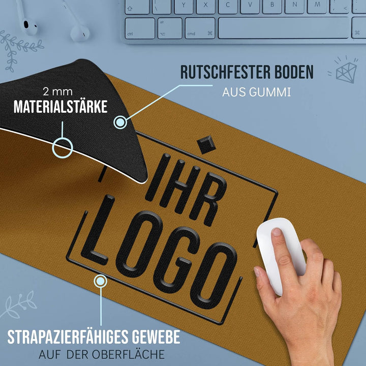 Print Royal PR XXL Mousepad mit Logo und Text selbst gestalten - Personalisierte Geschenke für Chef