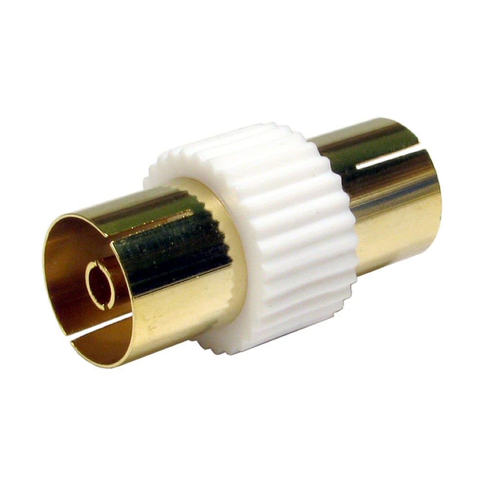 RF TV Digitale Erdgebundene Stecker Zum Stecker Weiss Antenne Anschlusskabel Kabel Mit Kupplung 40 m