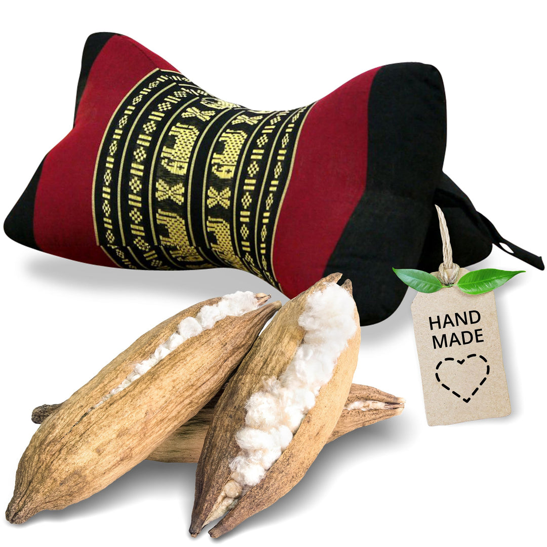livasia Nackenstützkissen Knochenkissen - Ø 15x32cm - Nackenkissen Knochenform, Sofakissen, Lesekiss