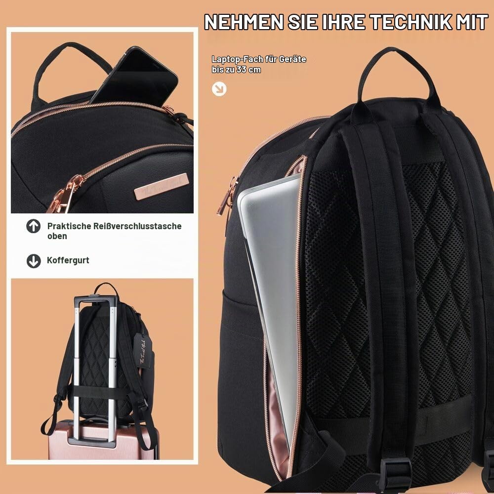 Cabin Max Travel Hack Damen Rucksack in der Grösse 40x20x25 cm geeignet für Ryanair unter dem Sitz H