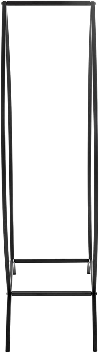 HAKU Kaminholzständer schwarz, Metall - Masse: B 47 cm x H 80 cm x T 20 cm, Style: Modern 47 x 20 x