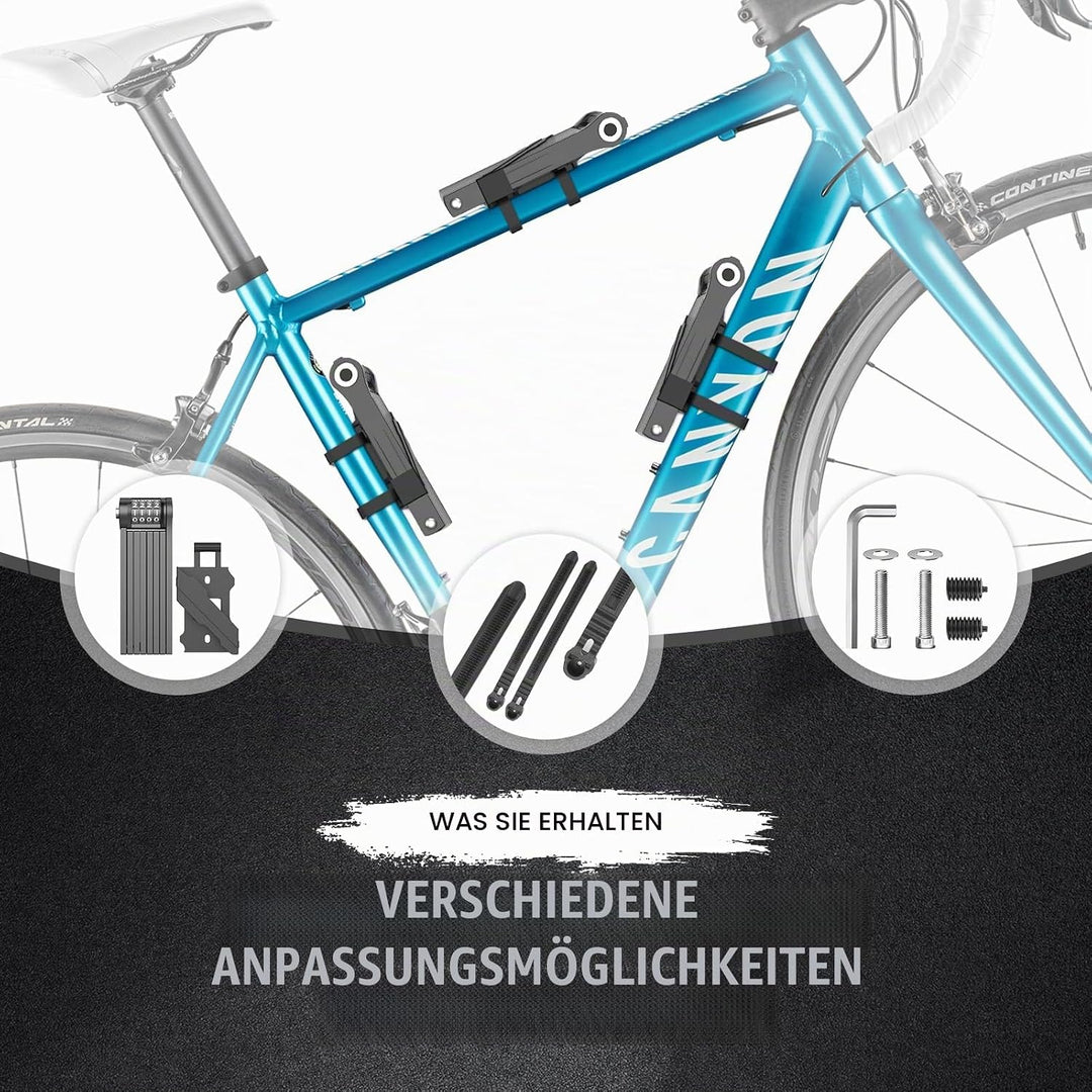 IMAYCC Fahrradschloss Faltschloss Hohe Sicherheit, 120CM Faltschloss Fahrrad Zahlenschloss, Robustes