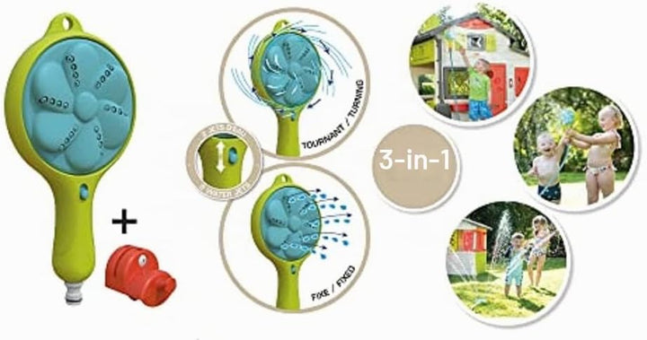 Smoby 7600810914 3-in-1 Gartendusche, Blau, Grün 810914