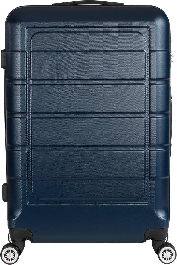 Cahoon - Hartschalen-Koffer Trolley Handgepäck Reisekoffer Kofferset 4 Rollen M-L-XL-Set 201 (dunkel