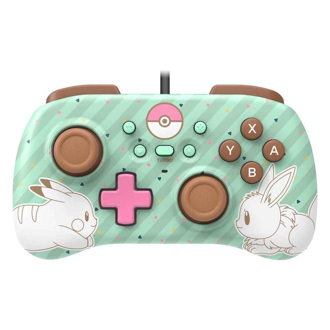 GAMEPAD HORI CONTROLLER MINI PIKACHU EEVEE PARA NINTENDO SWITCH/CABLEADO NSW-CMPE Single