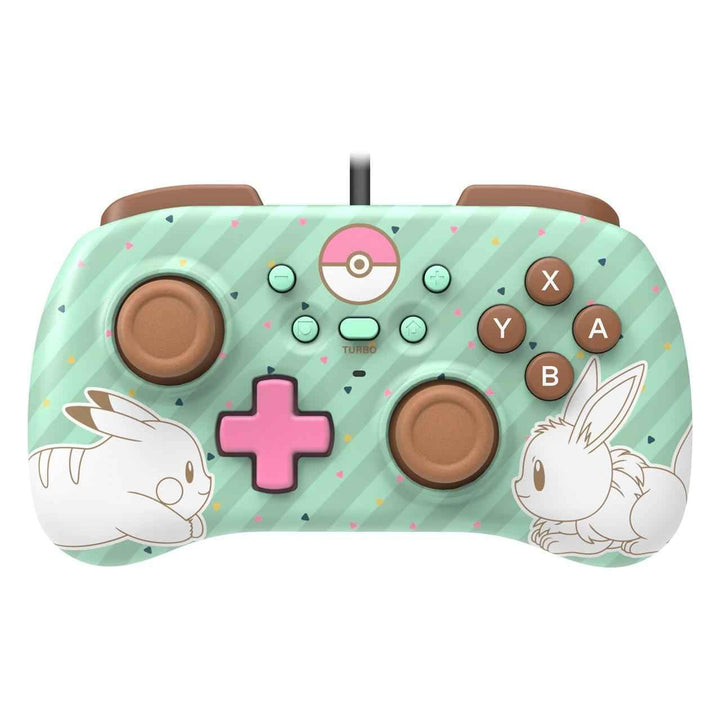 GAMEPAD HORI CONTROLLER MINI PIKACHU EEVEE PARA NINTENDO SWITCH/CABLEADO NSW-CMPE Single