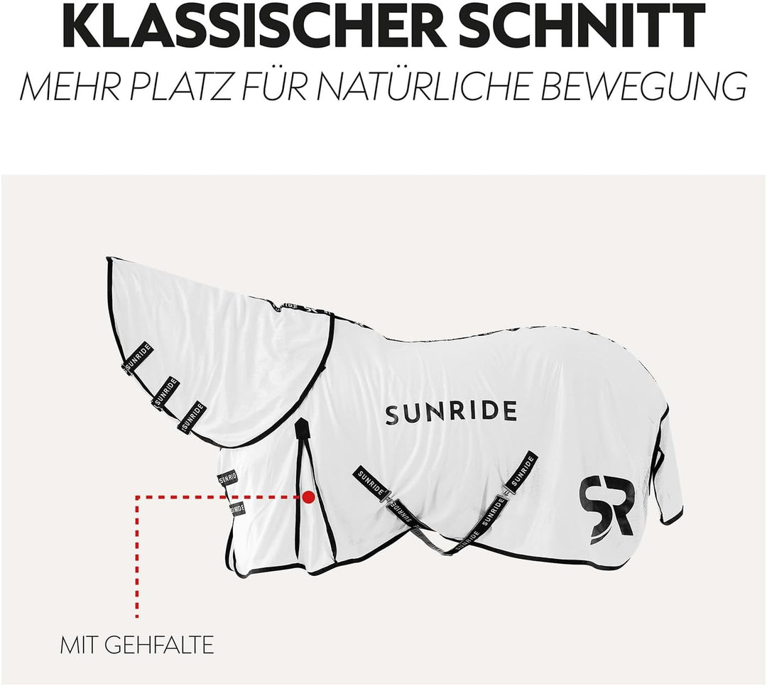 Sunride Fliegendecke (Miami) mit abnehmbarem Halsteil und mehr Bewegungsfreiheit, reissfest, elastis