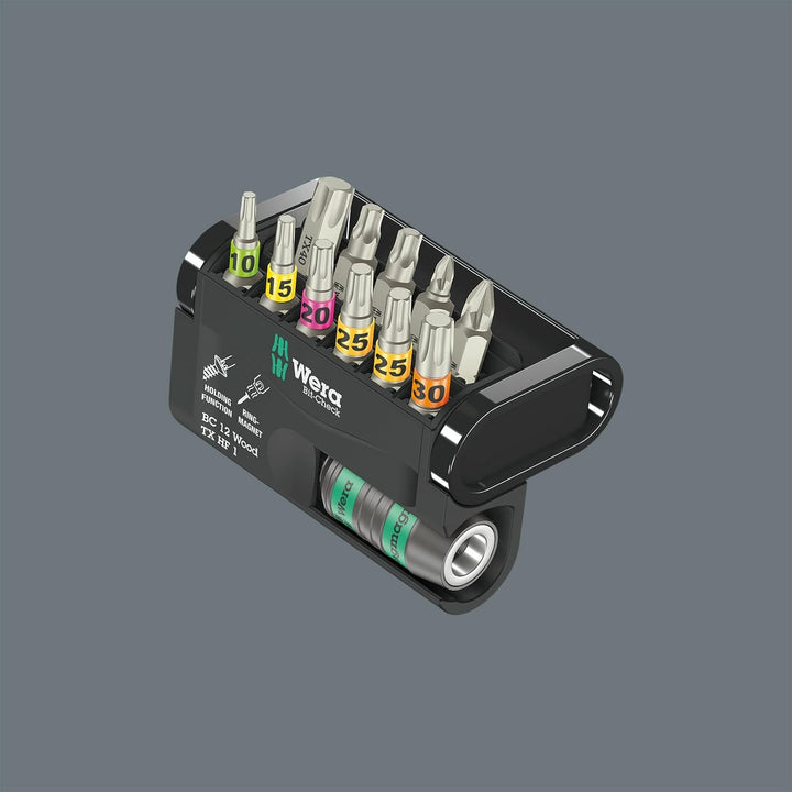 Wera 05073641001 Bit-Check 12 Wood TX HF 1 SB, Bit-Satz, 12-teilig