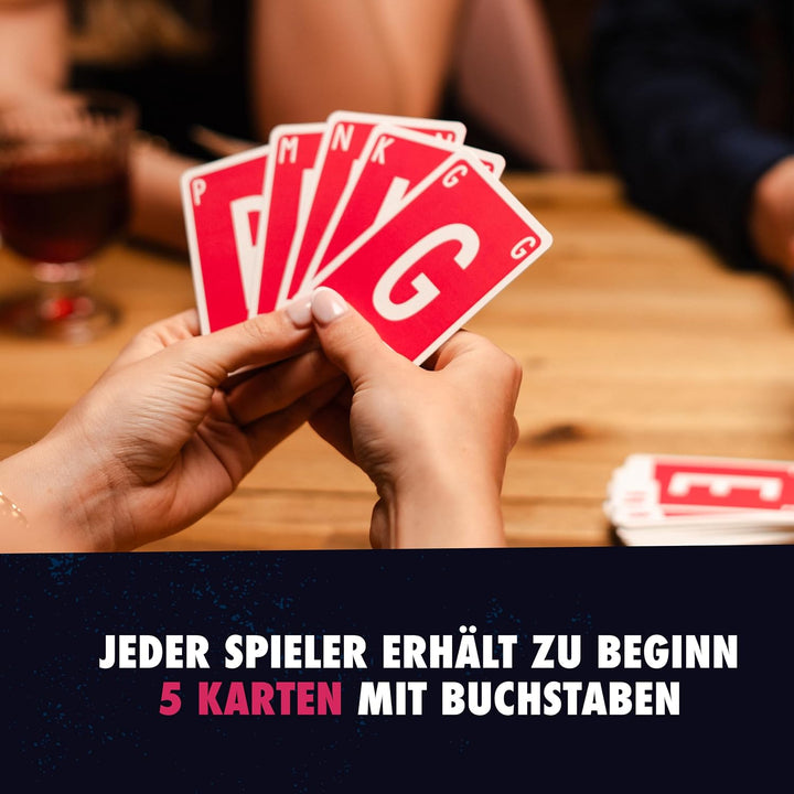 ATM Gaming Quickstop - Das Buchstaben-Duell - Party-Edition - Kartenspiel für Jugendliche und Erwach