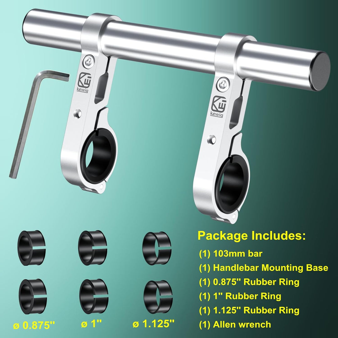 BRCOVAN Aluminiumlegierung Lenker Erweiterung für Fahrrad & Motorrad, Lenkerverlängerung mit Doppelt