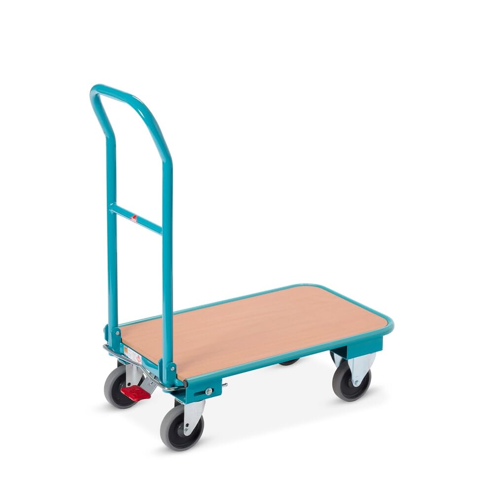 Ameise Transportwagen | 150 kg Tragkraft | HxBxT 94 x 45 x 81,5 cm | 4 TPE-Rollen mit Zentralbremse