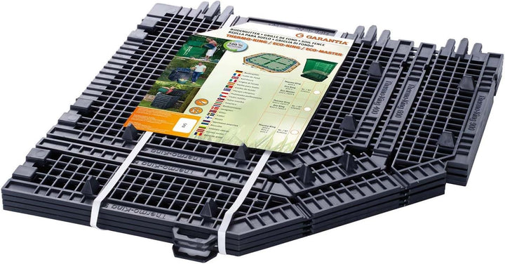 GARANTIA Bodengitter Thermo- / ECO-King 400 Liter schwarz - Bodengitter für Komposter, Garten, Kompo
