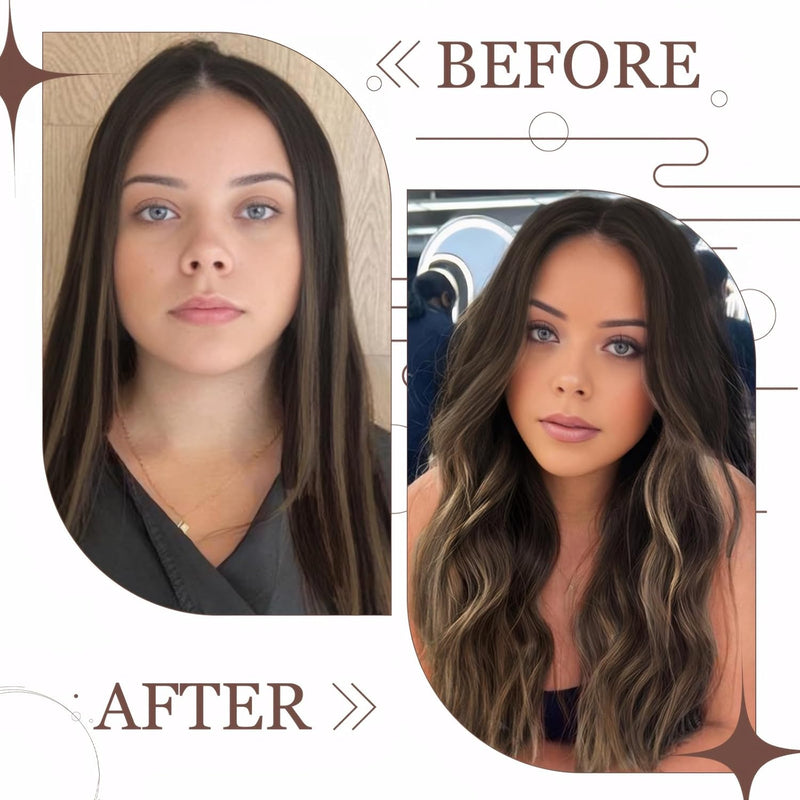 Hetto Echthaar Extensions Clip in Balayage Clip in Echthaar Extensions Remy Echthaar Clip in Haarver