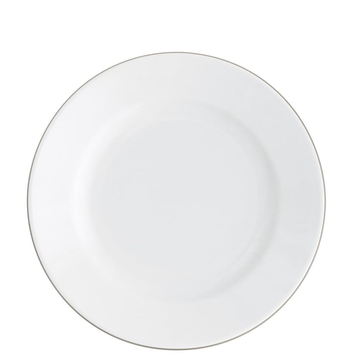 KAHLA Pronto Line Frühstücksteller 20,5 cm Line warm gray | Beilagenteller mit taupe Linie aus Porze