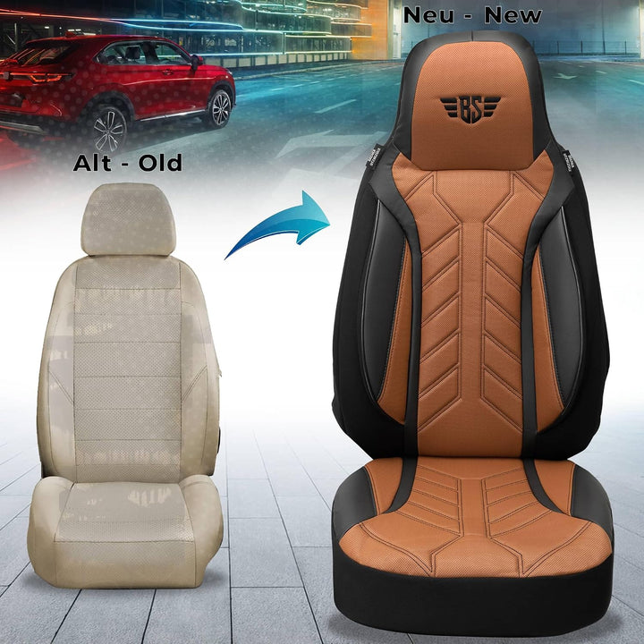 BREMER SITZBEZÜGE Mass Sitzbezüge Schonbezüge für Ford Fiesta MK 8 DPL511 DPL511 - Schwarz/Schokobra