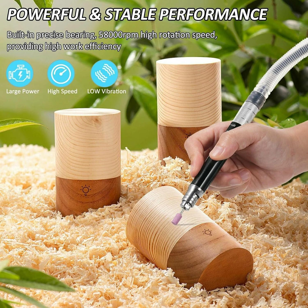 Pneumatische Bleistiftmatrize 1/4-Zoll-Einlass-Stabschleifer-Kit Mikro-Stabschleifer-Set Tragbares P