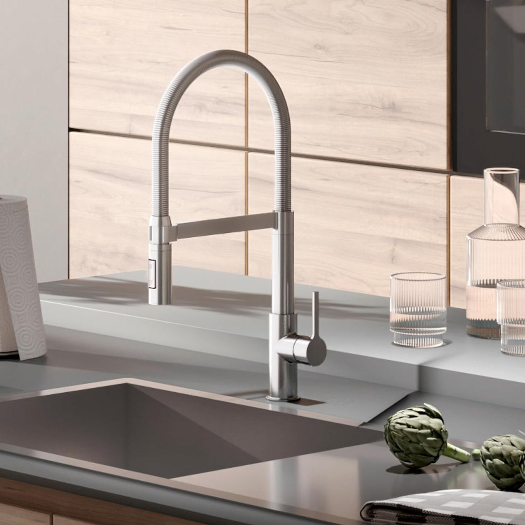 Lenz ALUNA Küchenarmatur mit Pendelbrause Chrom 46070502