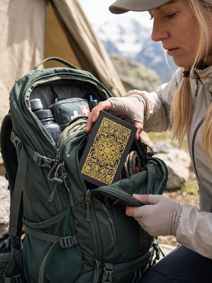78 Stück englische Tarotkarten aus Goldfolie, Goldkarten mit 36 Seiten Anleitung, PET, wasserdicht,