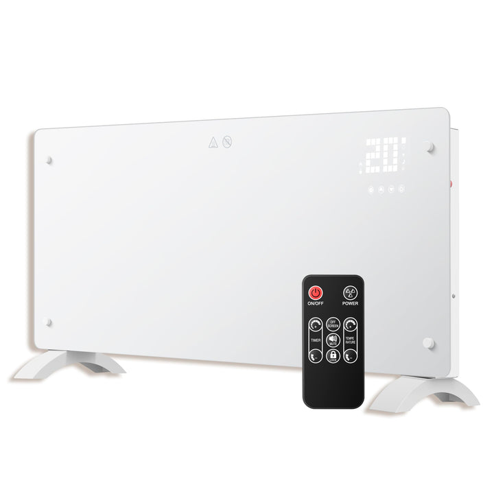 DONYER POWER 2500W Konvektor-Heizung, ultra-dünne Wandmontage oder freistehend, 24H Timer-Fernbedien