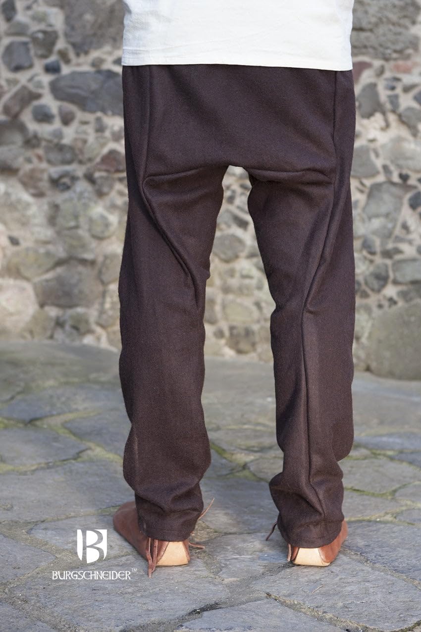 Burgschneider Herren Wikinger Hose Mittelalter Gewandung Fenris Woll-Mischgewebe - frühmittelalterli