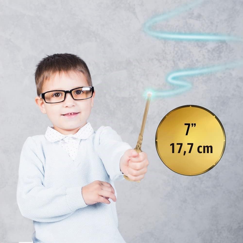 Wow Stuff! Harry Potter Voldemort Zauberstab 18 cm mit Lumos Licht – offiziell Lizenziertes Wizardin