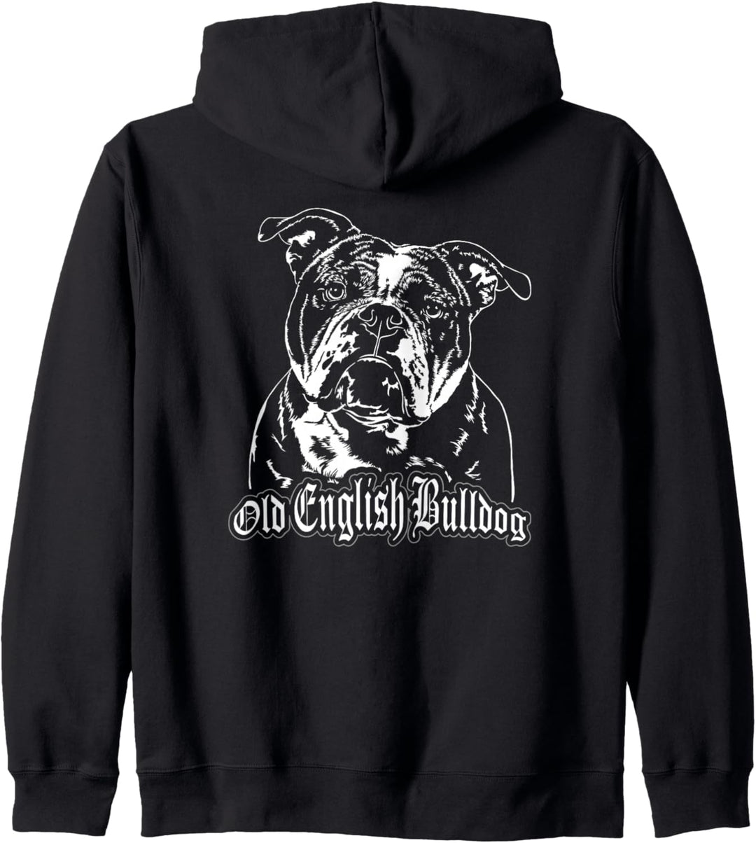 Old English Bulldog Hund Portrait OEB Hundeportrait Hunde Kapuzenjacke