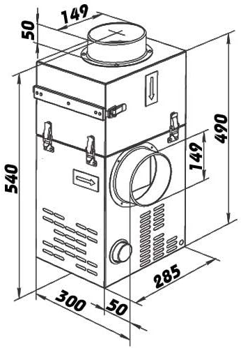 Kaminventilator FN 150 + Kaminfilter KF 150 | CHIMNEY SET 150