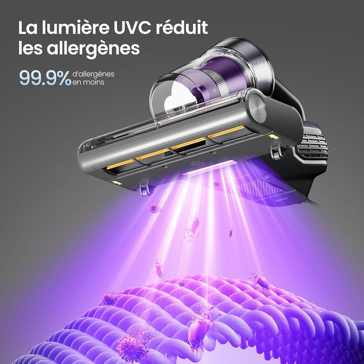 Jimmy BX8 Milbensauger für Matratzen mit UV-Licht &amp; 65℃ Heissluft | Staubsensor, Negativ-Ionen-Funkt