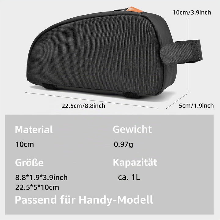Venforest Fahrradtasche für Oberrohr, Vorderrahmen, wasserdicht, für Stassenrad, Rennrad, Mountainbi