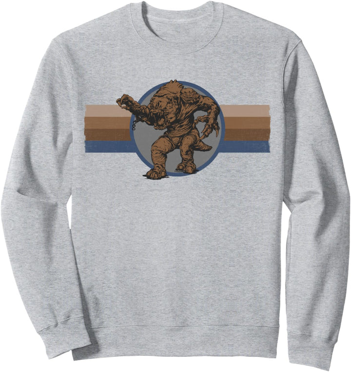 Star Wars Rancor Striped Retro Circle Portrait Sweatshirt