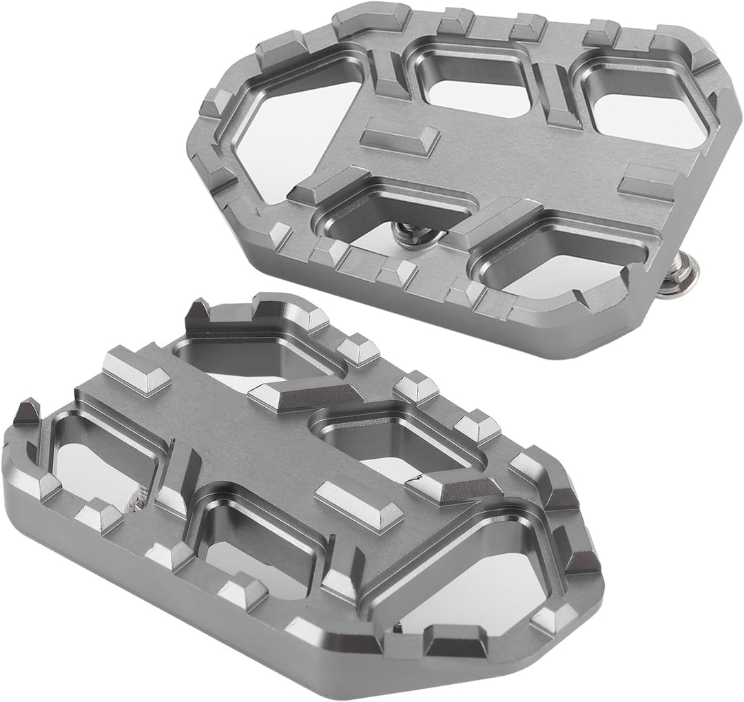 KIMISS Motorradpedal, 1 Paar Motorrad-Sicherheitsfussstütze CNC-Fussplatten aus Aluminiumlegierung P