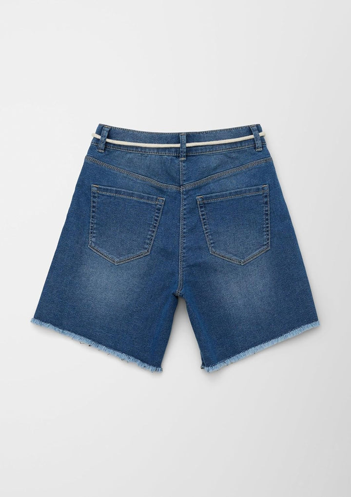 s.Oliver Junior Girl's Jeans Bermuda, Fit Suri, Blue, 158/REG