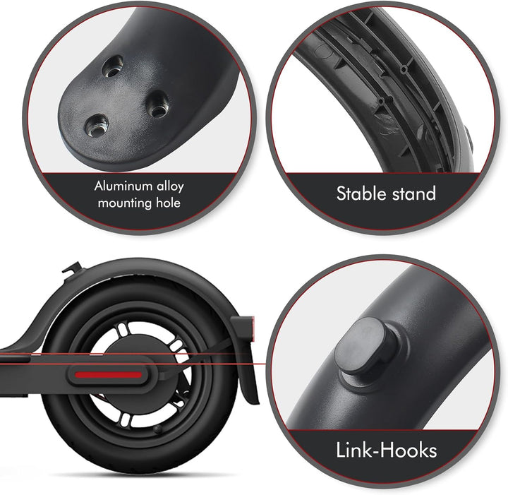 MaxEarn Elektroroller Hinterer Kotflügel für M365/1S/Pro/Pro2, Hinteres Schutzblech Electric Scooter